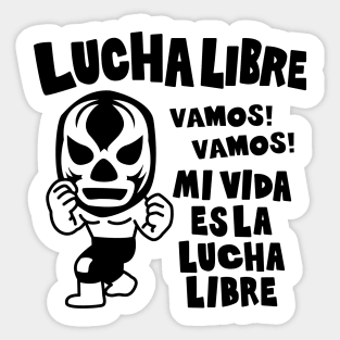 LUCHA LIBRE#51mono Sticker